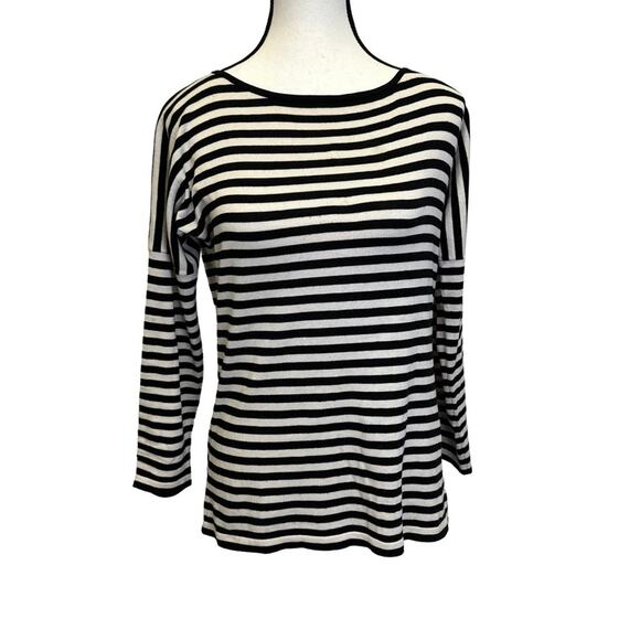 Max Mara Weekend Striped Silk Blend Knit Top - Size Medium - Picture 1 of 12